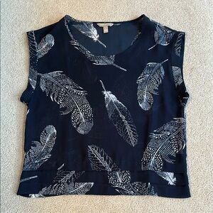 Banana Republic Blue Cap Sleeve Top